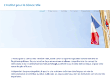 Tablet Screenshot of institutpourlademocratie.com